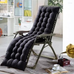 Pillow Solid Long Mat For Recliner Rocking Rattan Chair Folding Thick Garden Sun Lounge Seat Sofa Tatami No