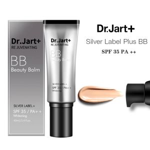 Removers Korea Dr Jart+ Ringiovaning BB Beauty Balm Sier Etichetta SPF 35/Pa ++ Whitening Foundation 40ml Crea trucco naturale di nudo