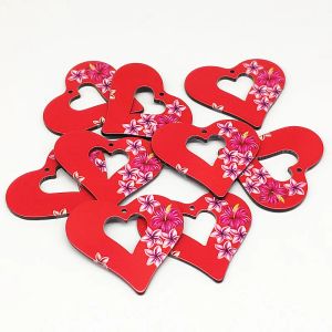 Charms New Arrival! 40x46mm 50pcs Valentine's Day Heart Shape Charm For Handmade Earring DIY Making Parts, Jewelry Findings&Components