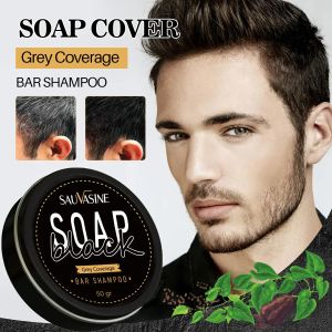 Shampoo&Conditioner Black Shampoo Soap Repair Gray White Hair Growth Shampoo Bar Hair Regrow Shampoos Bar Moisturizing Anti Hair Loss Treatments
