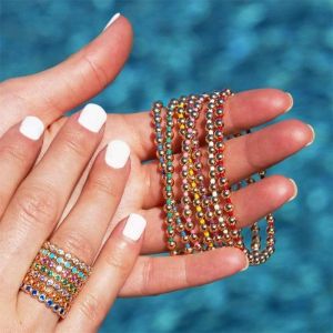 Stränge Kkbead Miyuki Dünne Perlen Armband Schmuck 18 K hochwertige goldplattierte Perlen Armbänder für Frauen Pulseras Mujer
