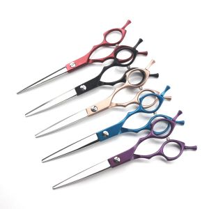 Shears Professional Jp 440c Steel 6.5 '' Pet Dog Grooming Hair Scissors Pet Cutting Barber Tools Haircut Shears Hairdresser Scissors