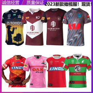 Maglie da uomo 23nrl Marulan Holden Rugby Rabbit Dolphin Cowboy Nativo Jaguar Shortle Training Shirt