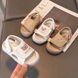 First Walkers sandaliasCartoon Baby Shoe2023Summer Infant Walking Sandals 0-3Year Soft Sole Kids Shoe Light Sandals Girl Casual Sport Shoe Boy Y240423