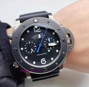 Pannerai 시계 럭셔리 디자이너 13 09W 잠수함 시리즈 PAM00615 자동 기계 47mm