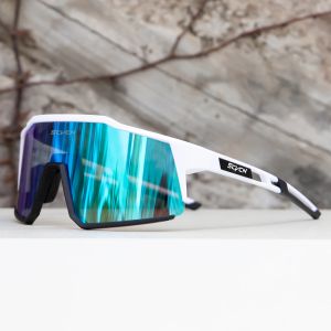 Okulary przeciwsłoneczne SCVCN Cyklom okulary przeciwsłoneczne mężczyźni kobiety na świeżym powietrzu sporty do biegania szklanki Uv400 Gogle Mtb Road Rowerowe okulary rowerowe