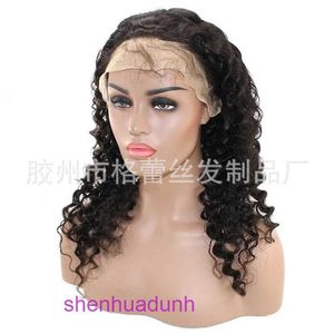 Front lace human wig hot style 13 * 4 headband Human Hair deep wave all WIG