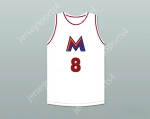 Niestandardowy numer nazwy Męsość młodzież/dzieci Rui Hachimura 8 Meisei High School White Basketball Jersey zszyte S-6xl