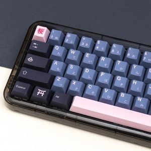 Klawiatury GMK Clone Nightsakura 141 klawisze Cherry Keycap PBT Dye Sub Keycaps Klawisze GMK dla Gateron Cherry MX Przełączniki Mechaniczna klawiatura