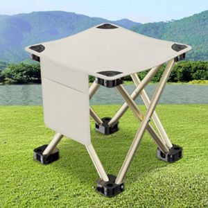 Accessories Folding Small Stool Fishing Chair Picnic Camping Chair Foldable Aluminium Cloth Outdoor Portable Easy Carry Outdoor Furniture