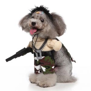 Paralı bıçak korsan porter panda cosplay köpekler için komik köpek cosplay kıyafetleri küçük köpek için sevimli köpek kıyafeti batı kovboy