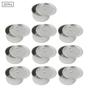 Bins 10 Aluminiumzinn Dose Maschinenpresse in versiegelte Dose dunfisch Dest Thunfisch -Dose Ring für Chili -Sauce -Kuchen -Tee -Keks -Keks -Lagerbehälter