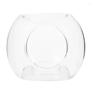 Świecowe posiadacze olejku eterycznego 1PC Transparent Glass Tealight Holder do domu