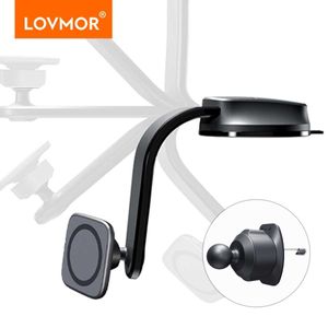 Mobiltelefone montiert Halter Magnetischer Handyhalter mit biegsamem Saugnapf für Auto -Armaturenbrettluftablüftungstisch iPhone 15 14 13 12 Magsafe Car Mount Y240423