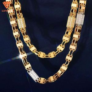2024 Nya ankomst mode smycken Populära S925 Högkvalitativ handinställning isad VVS Moissanite Hiphop Cuban Chain Mens Necklace