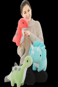 3050 cm Dinosaur Plush Plush Toys Cartoon INFORMAZIONE Bambole animali morbido Durante Dino Abbraccia Dino Sleep Custine per bambini Gift di compleanno L7820450