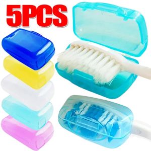 Heads 5st Toothbrush Head Protector Cover Holder Portable Tooth Brush For Case Caps Outdoor Travel Hike Camping Badrumstillbehör