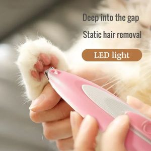 Shavers Pet Electric Pushing Scissors Katzenfuß -Rasierer Spezialhunde Haar Rasierer Fader Elektrische Stummschaltkrawpediküre Artefakt