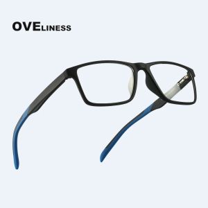 Lentes TR90 Glasses Frame Homem Myopia Prescription Computador de espetáculo Fios Women Women Ultra Light Square Ofeeglasses Frames for Men Eyewear