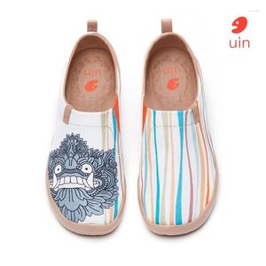 Casual Shoes Uin 2024 Southeast Asian Style Series Män glider på konstmålad komfort Round Toe Summer Man Sneaker