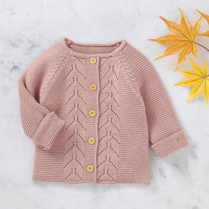 Schichten Neugeborenes Baby Girl Kleidung Pullover Strickjacke Langarm Pink Herbst Fashion Strick -Outschicht Strickjacke