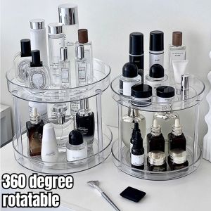 Racks desktop rack cosmético rack de banheiro rotenable prateleira largecapacidade de perfume aromaterapia cuidar de produtos para armazenamento de produtos para organizador de rack de armazenamento novo