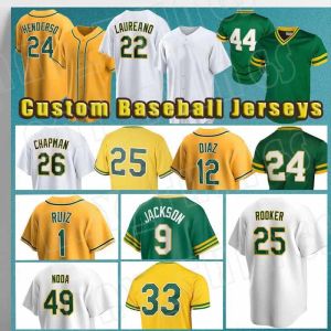 6 ALEDMYS DIAZ BASEBALL 44 REGGIE JACKSON JERSEYS 24 Rickey Henderson Brent Rooker Athletics Ryan Noda Esteury Ruiz Oakland Ken Waldichuk Zach Jackson Mason Miller