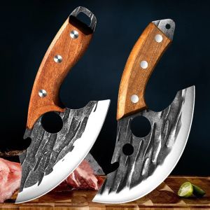 Akcesoria Kute mięso Cleaver Kitchen Chef Nóż ryby Boning Fruit Cutting Nóż BBQ Butcher Przenośna użyteczność noża Viking Can otwieracz