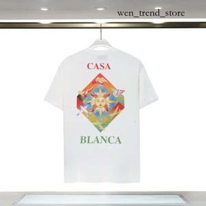Casa Blanca Gömlek Erkek Tasarımcı Tişörtleri Luxe Tshirt Erkekler Erkekler İçin Lüks Gömlek Top büyük boy tişört giyim moda yaz mürettebatı boyun kısa kollu casa blanca 749