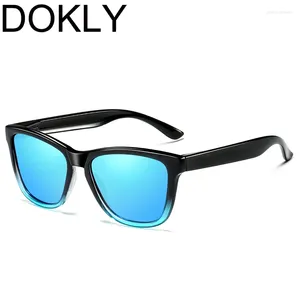 Sunglasses Dokly Polarized UV400 Women Bule Designer Eyewears