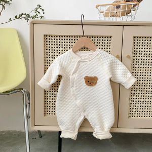 Roben Milancel 2022 Neues Baby Pyjama Kleinkind Girls Sleeper Wear Jungen Bär Pyjama -Kleinkind -Oversuiten