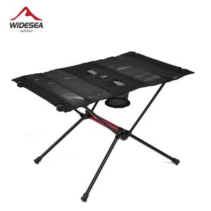 Lägermöbler Widesa Camping Folding Table Travel Picnic Pliante Foldbar resemöbler Utrustning Tillbehör Outdoor Fishing Y240423