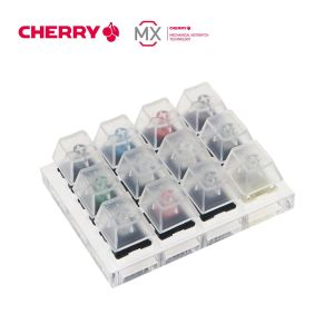 Keyboards JKDK 12 Cherry MX Switches Keyboard Tester Kit Clear Keycaps Sampler PCB Mechanical Keyboard Translucent Keycaps Testing Tool