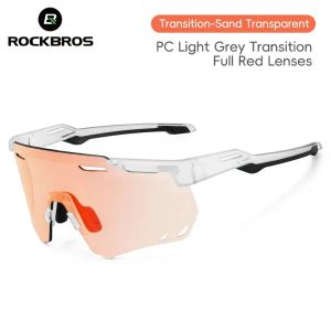 Sonnenbrillen Rockbros Radsportgläser Mtb Road Bike Eyewear Fahren Golfbrillen Schutz Sport UV400 Sonnenbrille Polarisiert/photochromisch