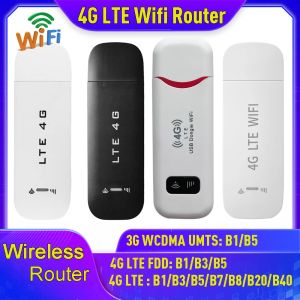 Routrar trådlöst 4g wifi router USB Dongle Sim Card slot bärbar wifi 4g lte USB Modem Pocket Hotspot 8 WiFi Användare 150 Mbps WiFi Router