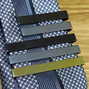 Klipy krawat klips mody krawat dla mężczyzn metalowy ton prosty bar praktyczny akcesoria krawat