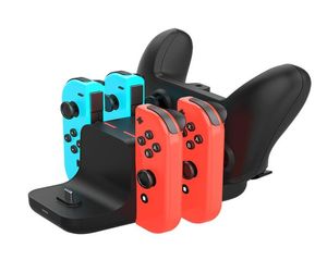 6 w 1 Dok do ładowania dla konsoli Nintendo Switch Controller Joycon Gamepad Charger Dock Dock Dock DC5V2A Stojak ładujący NS Switch7861349