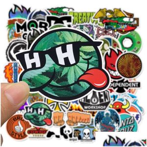 Car Stickers 50Pcs Fashion Brand Logo For Diy Laptop Skateboard Motorcycle Decals Drop Delivery Mobiles Motorcycles Exterior Accessor Dhj5Y