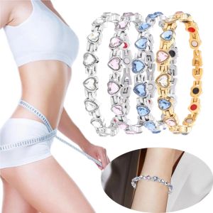 Bracelet Fashion Love Cube Zirconia Weight Loss Bracelet Energy Magnet Bracelet Women's Couple Jewelry