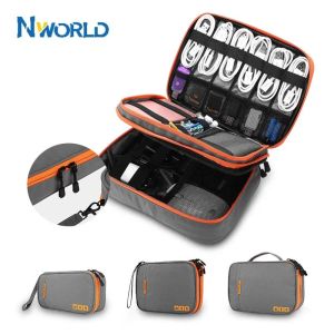 CASOS VIAGEM ARMAGEM DE CAVO DE TUBRA MULTIFUNCIONAL DIGITAL BACA Organizador de gadgets Digital Bag USB Viagem portátil Bolsas de armazenamento digital portátil