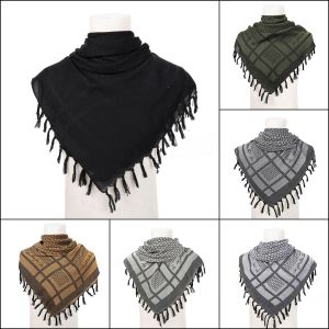 Lenços Python Snake Pattern Men Shemagh Cabeça árabe do deserto masculino Black Palestina Keffiyeh Lenço feminino Hunting Tactical Tactical