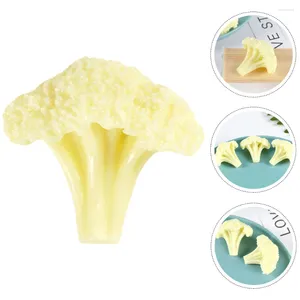 Dekorative Blüten Blumenkohlmodell gefälschte Lebensmittel lebensee Brokkoli -Scheibe Obst und Gemüse Künstliche PVC -Simulation Faux