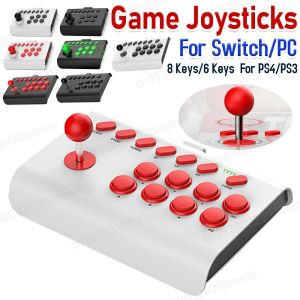Joysticks sem fio Big PC gamepad Retro Arcade Controle de jogo portátil USB Joystick para PS4/PS3/Xbox One/Switch/PC Telefone celular Street