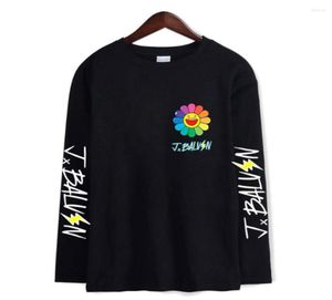 Men039s T Shirts J Balvin Crew Neck Men Shirt Shirt Tshirts Long Thirts Unisex Casual Harajuku Streetshirt Sun Flower Boy Girl 6458155