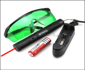 RS3 650 nm Verstellbarer Fokus Red Laser Pointer Stift Akku Brille Ladegerät Keys4651613