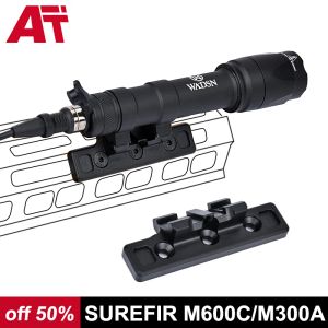 SCOPES WADSN M600C M300A Taktisk ficklampa Mlok Keymod Offset Mount Rail Hunting Weapon Scout Light M600 M300 AirSoft Accessories