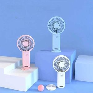 Other Appliances Mini portable desktop USB charging handheld fan silent dormitory desktop electric fan brush motor modern and simple style J240423