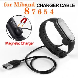 Dispositivos carregador USB para Xiaomi Miband 8 7 6 5 4, adaptador de carregamento para xiaomi mi banda 8 7 6 5 4, carregando carregadores de pulseira inteligente