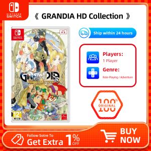 Nintendo Swtich Grandia HD Colete Games Games Cartidge Physical Card