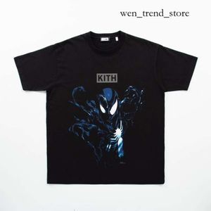 Kith koszulka 2023 Summer Mens Designer T Trendy Trendy Marka Rabbit Paper Cuting Spider Print Okoła szyja luźna bawełniana koszulka Mężczyźni i kobiety 564 385